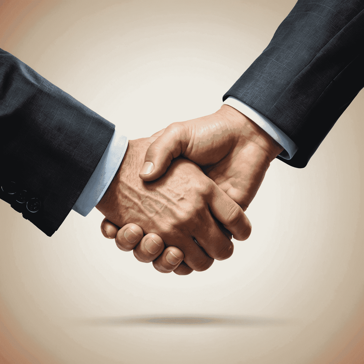 Illustration of a handshake representing business fundings